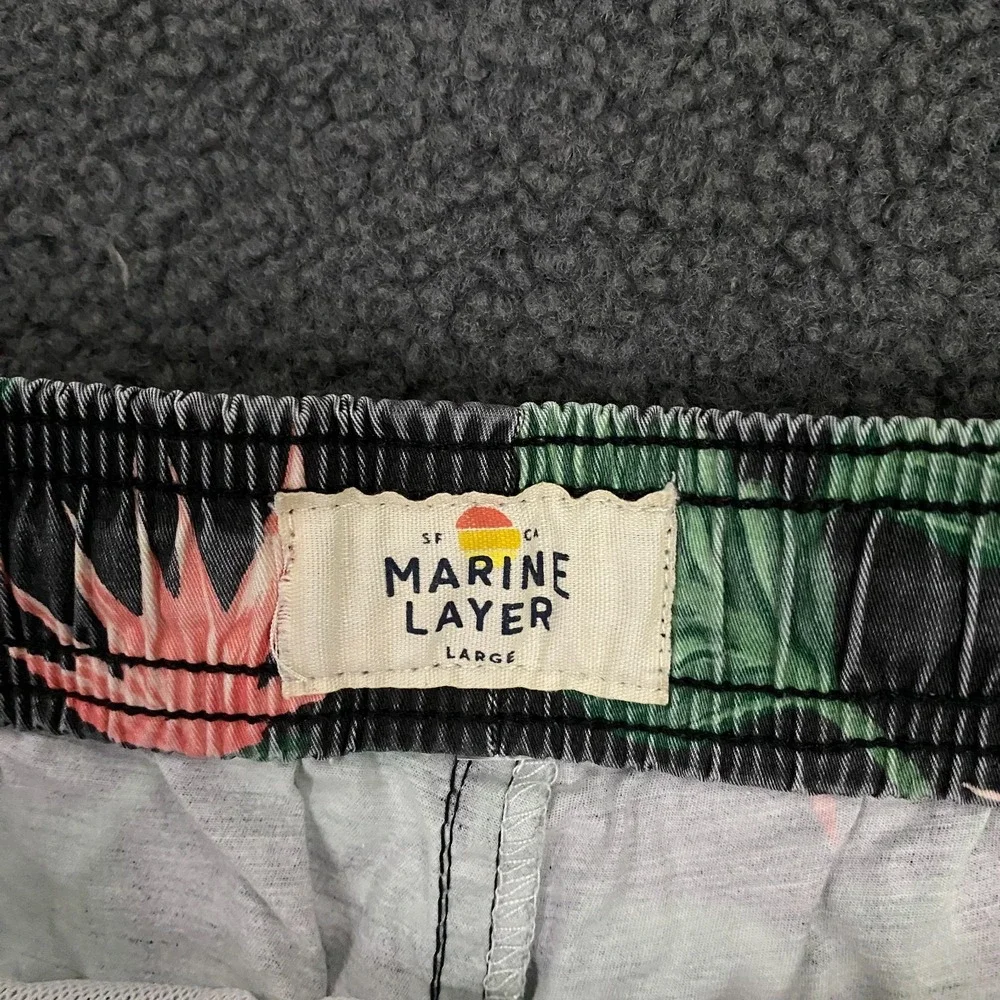 Marine Layer Swim Shorts Mens Large Floral Board Trunks Summer Pool Resort